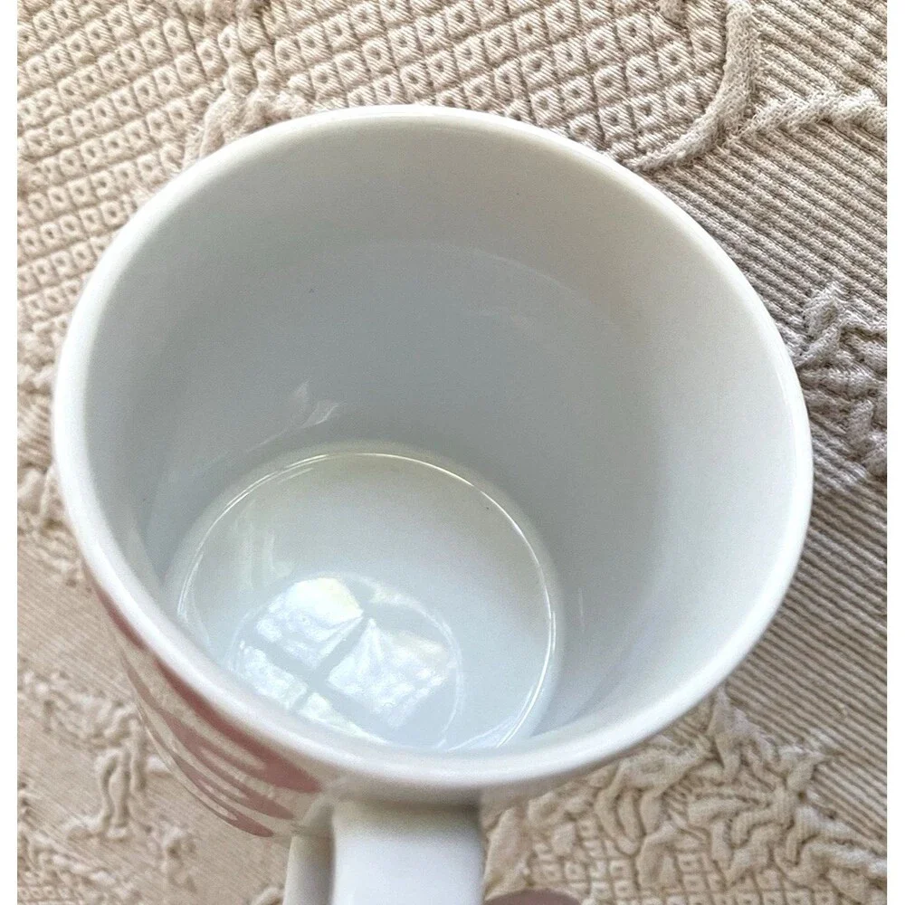 Crate & Barrel Geometric Design Mug Red White Cup Replacement